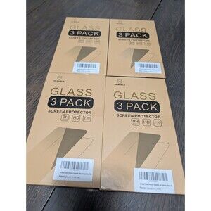 Mr. Shield 12 Screen Protectors For Samsung S24 (3 Pack X 4) Tempered Glass NEW